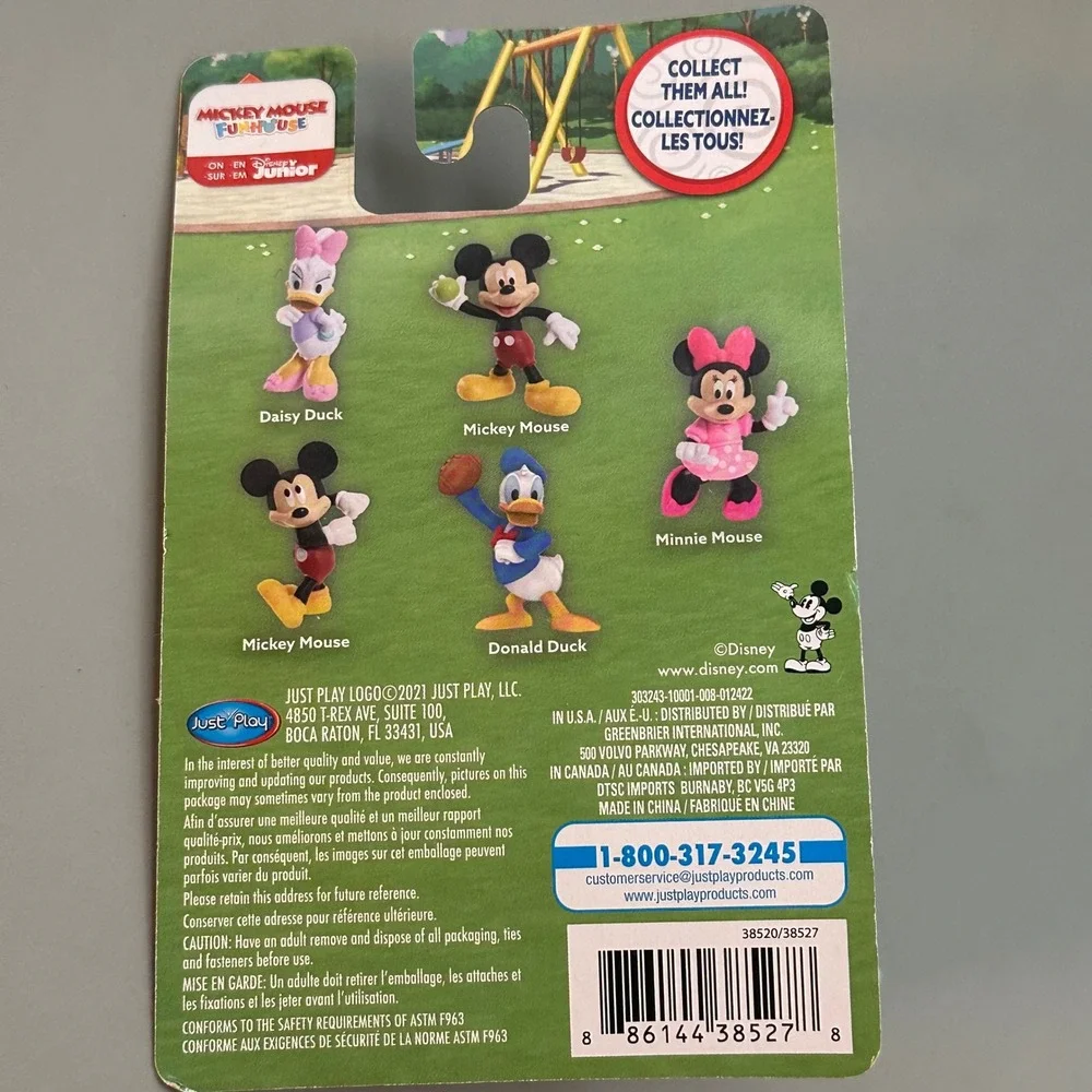 Disney Minnie Mouse Figure Lot of 3pc Pink Polka Dot Disney Junior Toy